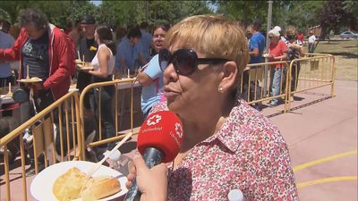 Un aperitivo de las fiestas de Getafe con 300 raciones de tortilla de patata