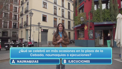 ¿Qué se celebró en más ocasiones en la Plaza de la Cebada, naumaquias o ejecuciones?