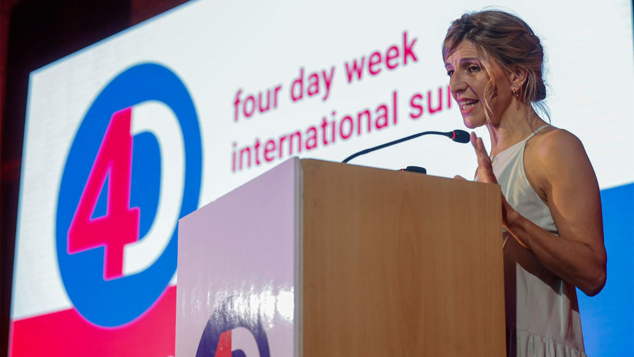 Yolanda Díaz entre la jornada de cuatro días y las fómulas flexibles como bolsas de horas y excedencias