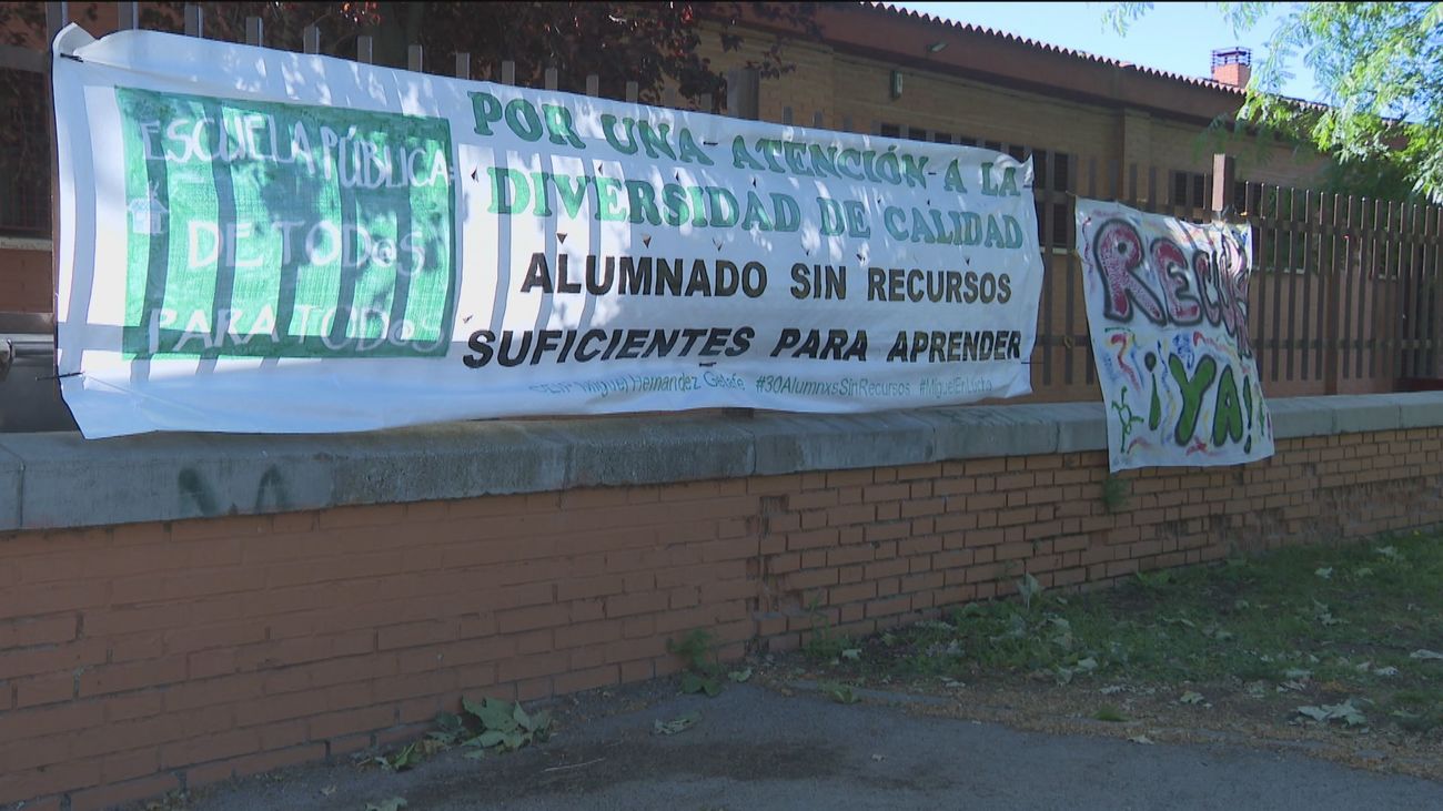 Huelga en un colegio de Getafe para reclamar apoyos para niños con necesidades especiales
