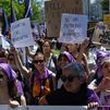 Feministas claman contra la prostitución en Madrid