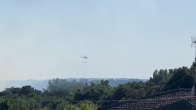 Incendio forestal entre Méntrida y Aldea del Fresno