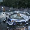 Más de 100 personas atendidas por el Samur durante la  celebración de la Champions en Cibeles