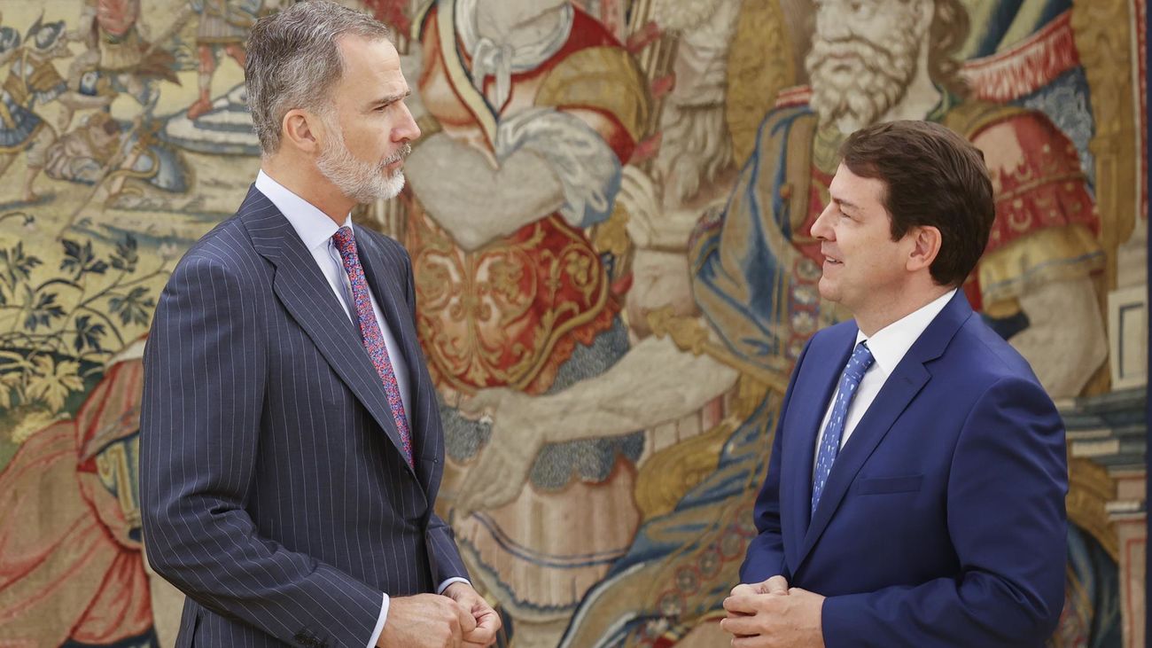 El Rey Felipe VI recibe a Mañueco