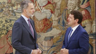 El Rey Felipe VI recibe a Mañueco