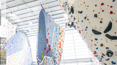 Un rocódromo en la plaza de España para la Copa de España de Escalada