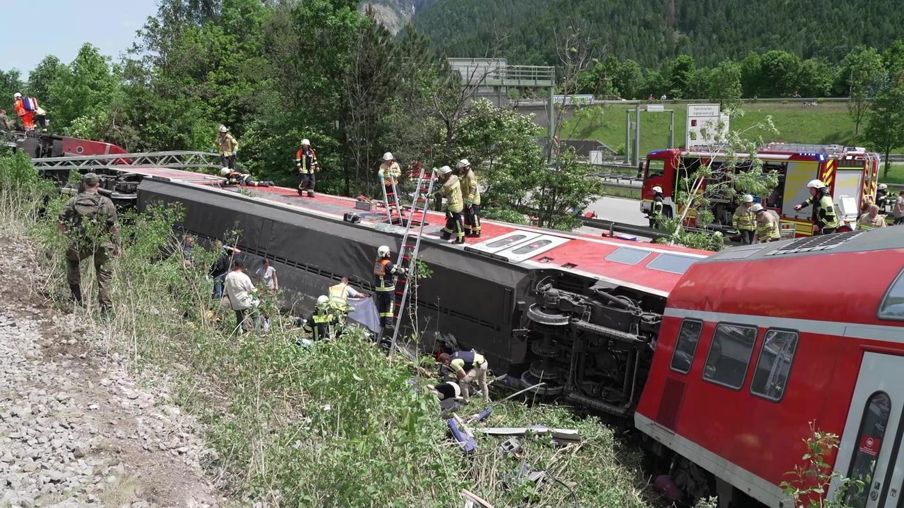 Cuatro muertos en un accidente de tren al sur de Alemania