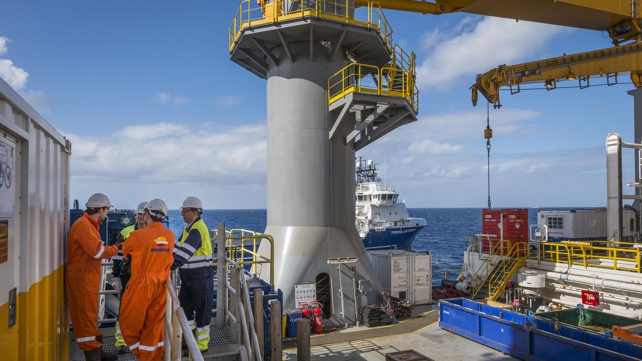 Plataforma de extracción de crudo en alta mar