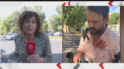 Atacan a dos periodistas de Telemadrid que informaban sobre la detención de uno de los fugitivos más buscados