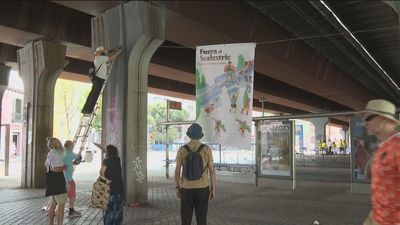 Los vecinos de Vallecas piden la retirada del 'scalextric' con un festival reivindicativo