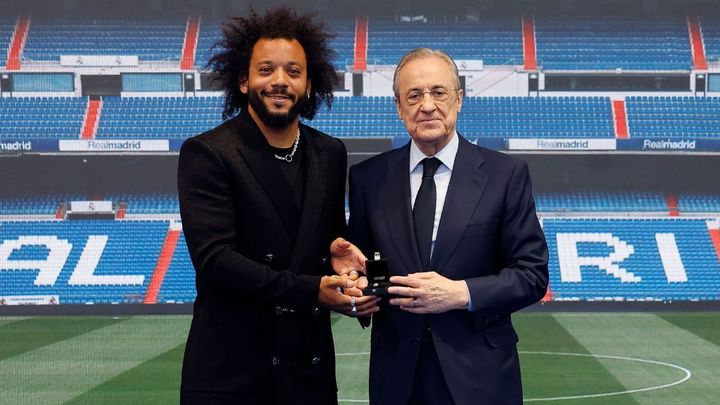 Marcelo y Florentino Pérez / REAL MADRID