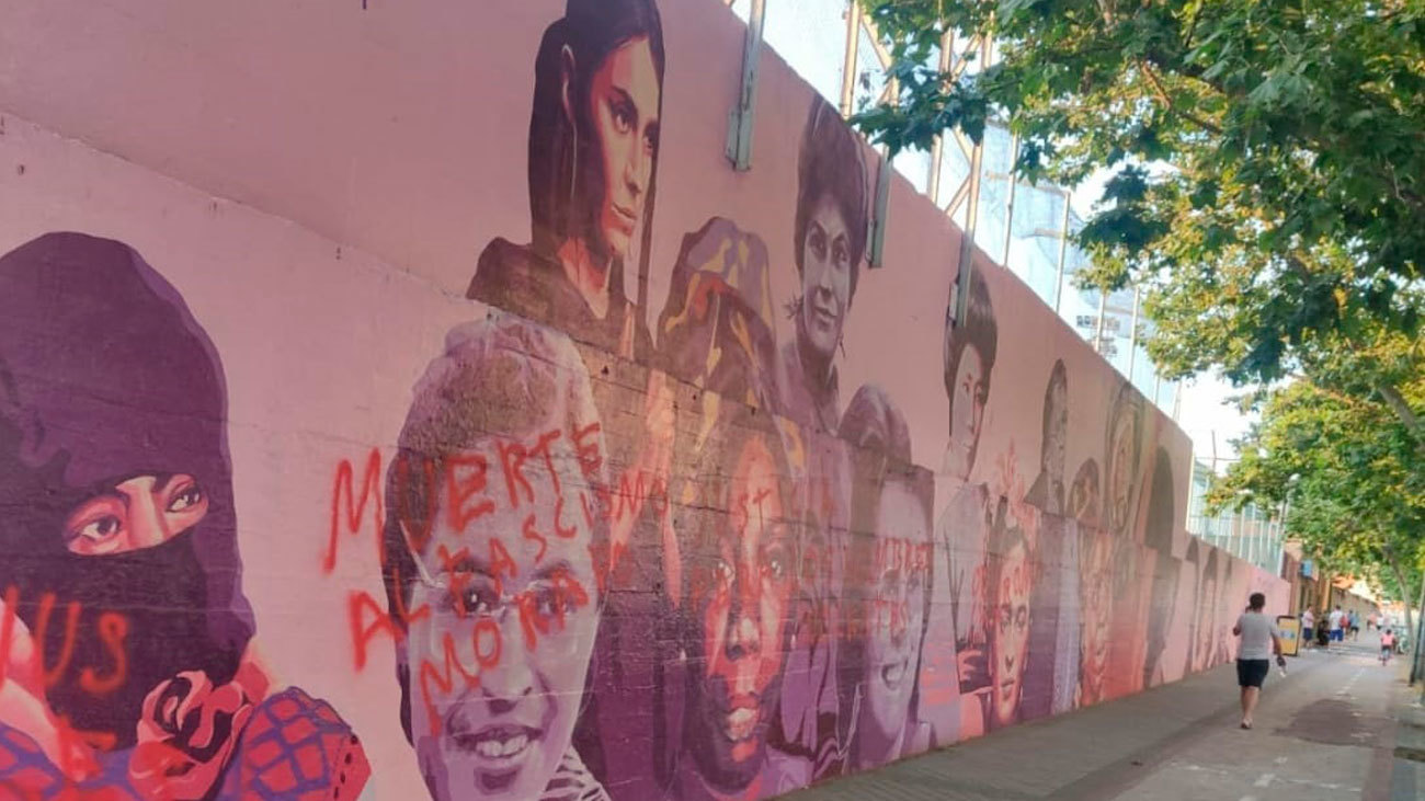 Vandalizan de nuevo el mural feminista de Ciudad Lineal
