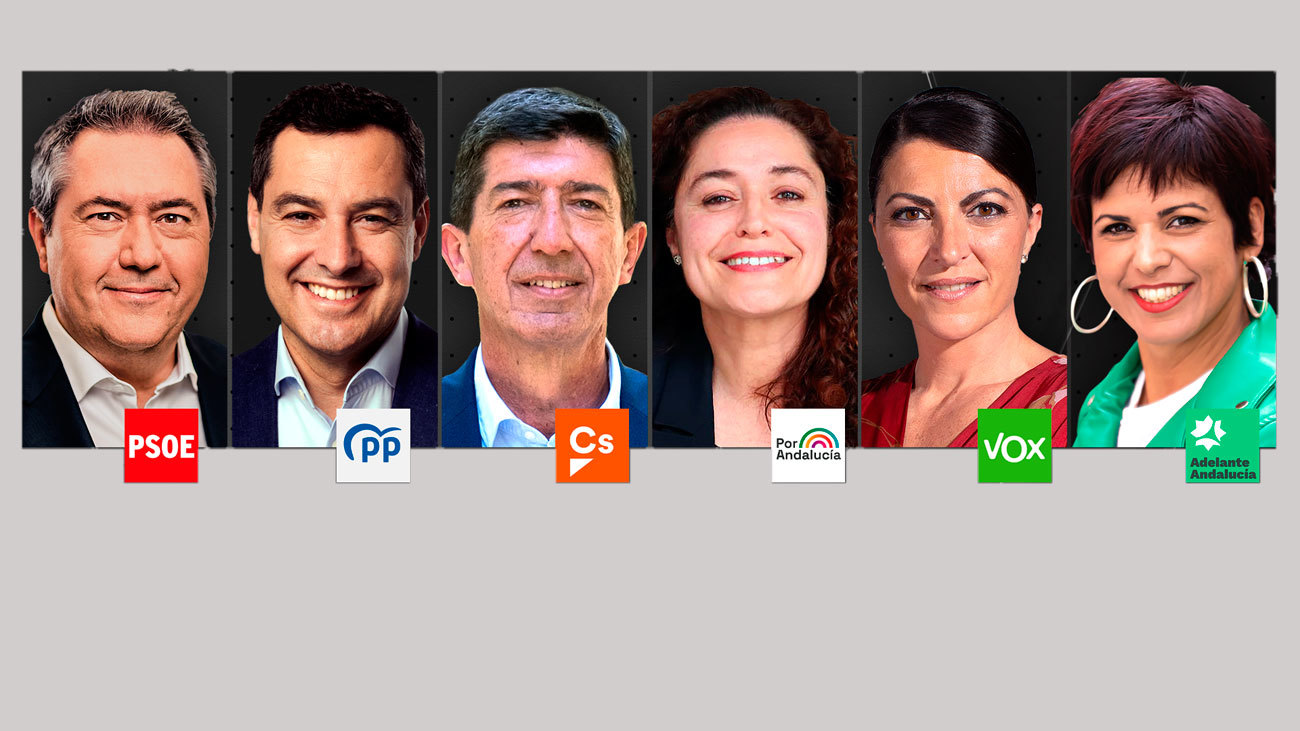Candidatos a las elecciones de Andalucía