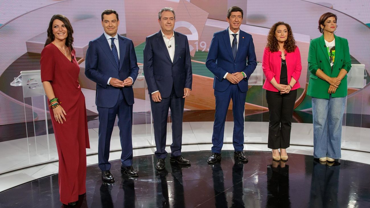 Seis candidatos a las elecciones andaluzas