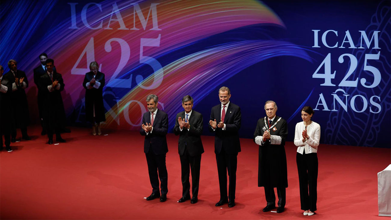 Felipe VI abre el 425 aniversario del Colegio de Abogados de Madrid ensalzando su protagonismo en la búsqueda de la concordia