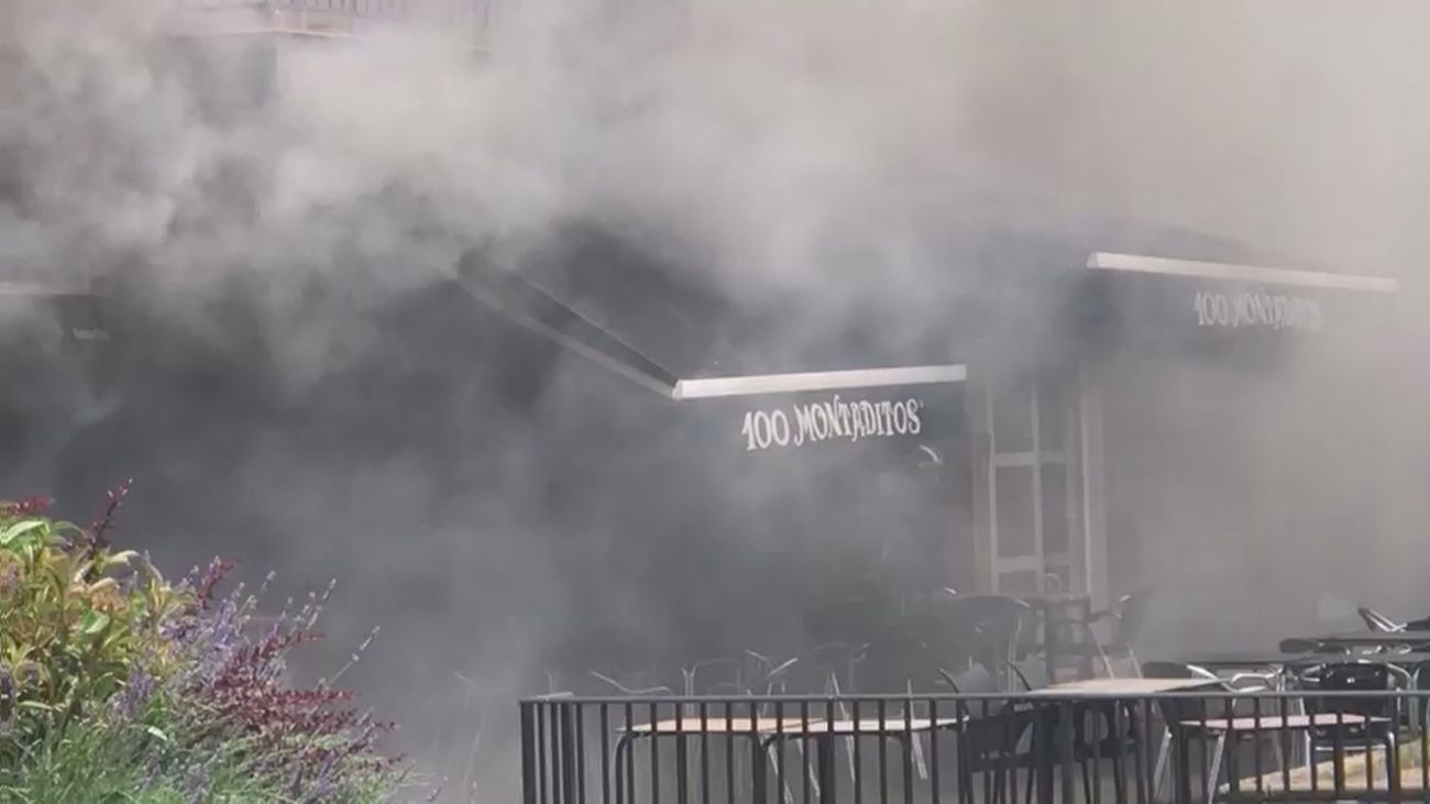 Un bar de Villanueva de la Cañada completamente calcinado antes de su desahucio