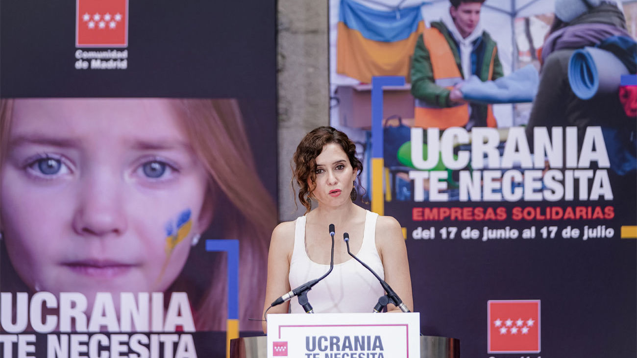 La Comunidad de Madrid impulsa la solidaridad con Ucrania con 2.000 puntos de recogida de productos y alimentos