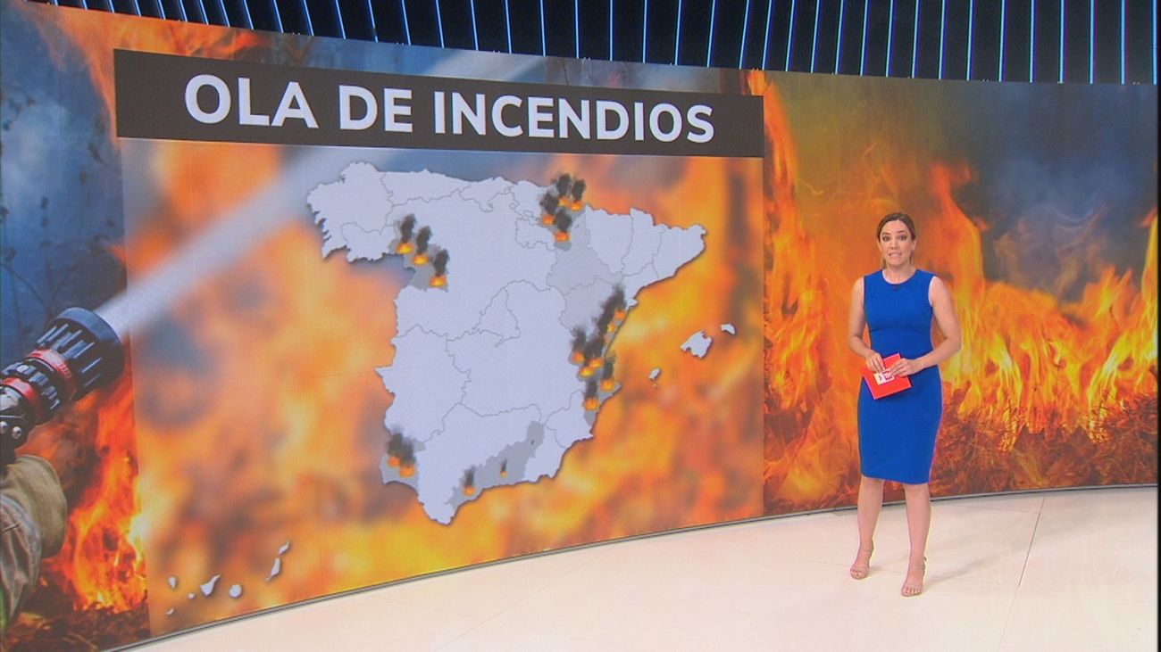 España activa el estado de alerta roja por los incendios forestales