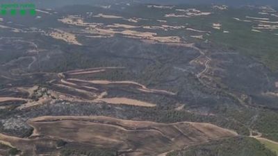 Estabilizado el incendio forestal de Castellar de la Ribera en Lleida