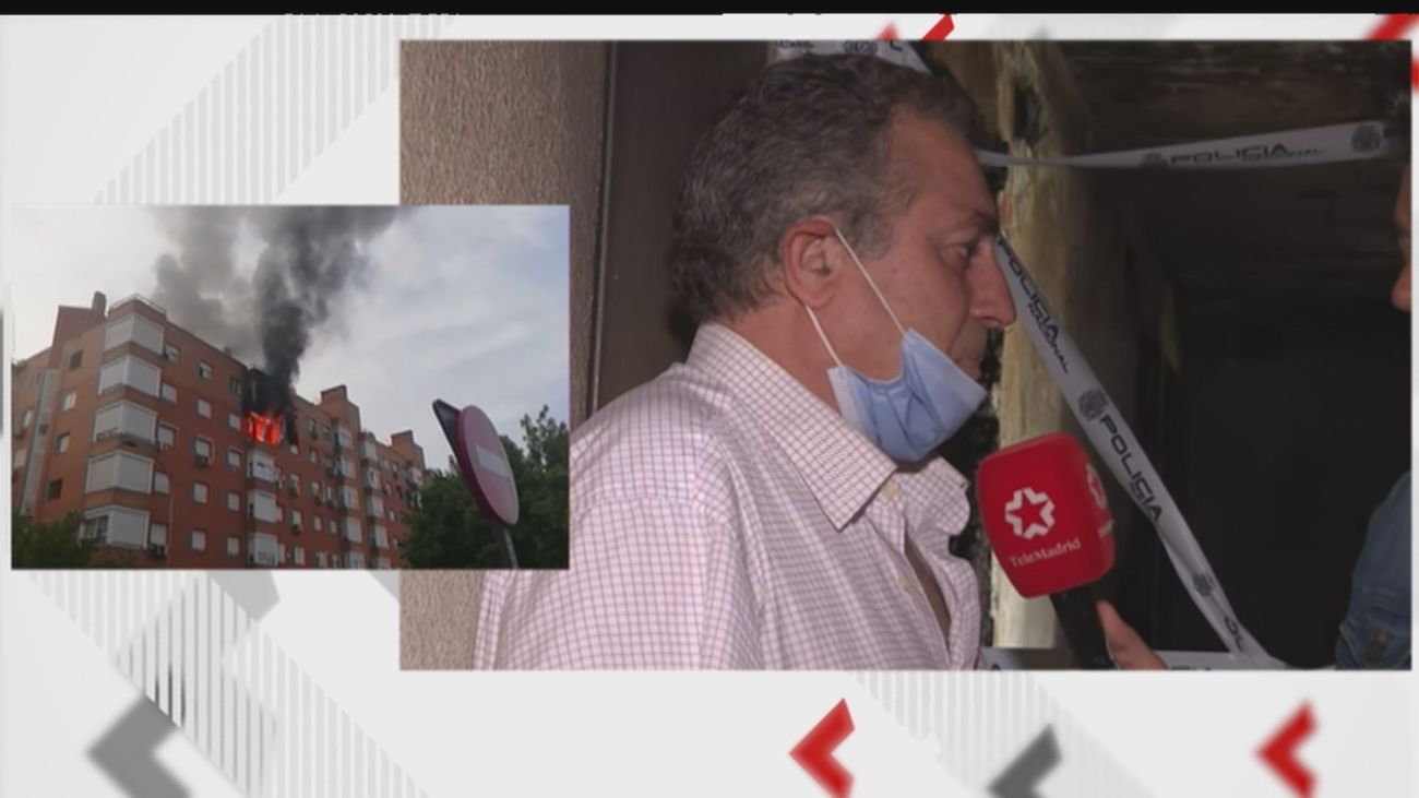 Sin seguro, en paro... La desesperación del dueño de la casa incendiada en Villaverde