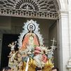 Miles de personas asisten a la subida de la Virgen al Cerro de Los Ángeles tras suspenderse el pasado domingo