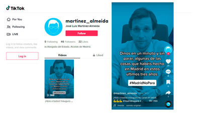 Almeida se estrena en TikTok y esta es su primera publicación