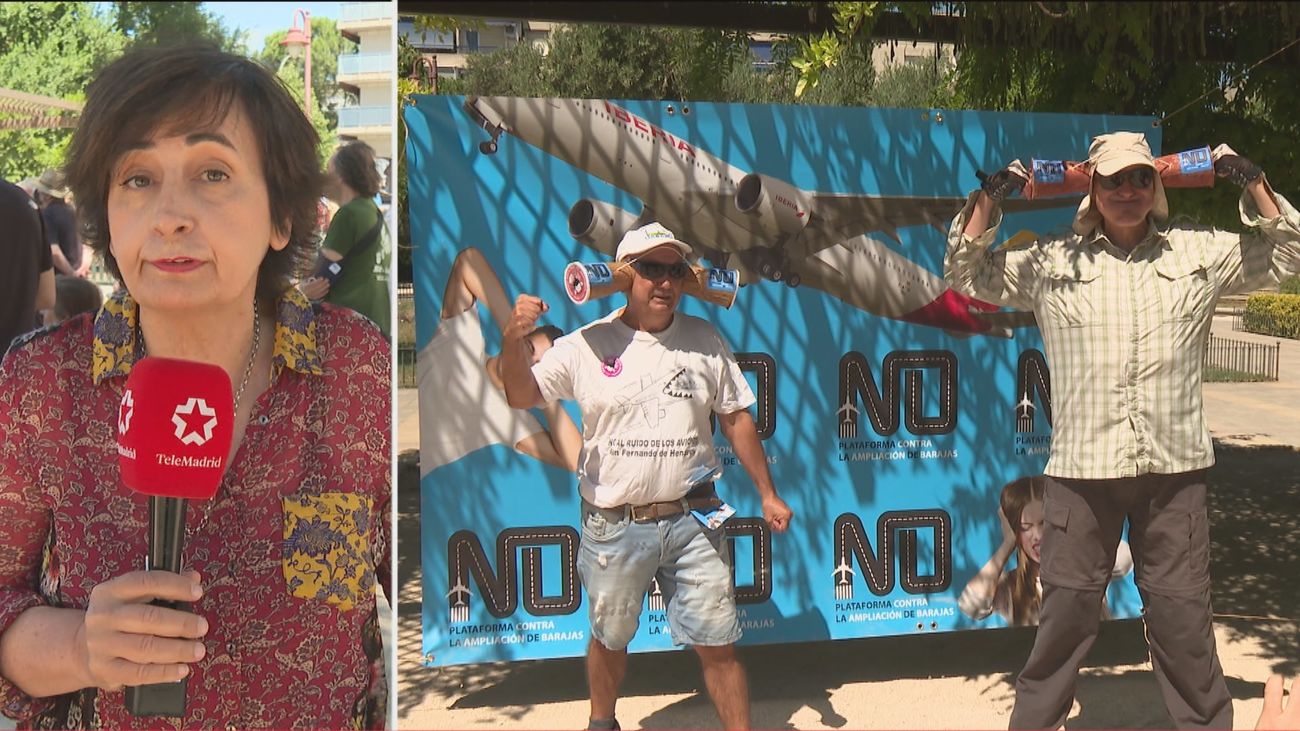 Los vecinos de San Fernando de Henares, hartos del ruido de los aviones de Barajas