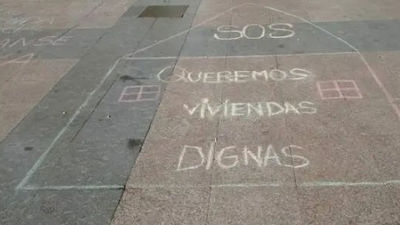 Sanse multa con 1.500 euros a dos vecinas por pintar el suelo con tiza