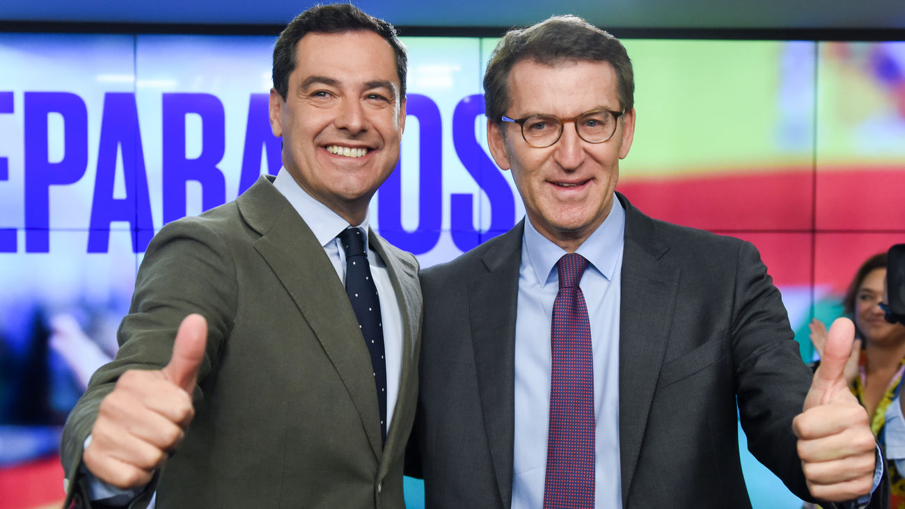 Juanma Moreno llama a la rebelión a los diputados del PSOE a favor de la investidura de Feijóo