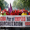 UGT y CCOO protestan en Madrid por un Pacto de Estado por la Industria