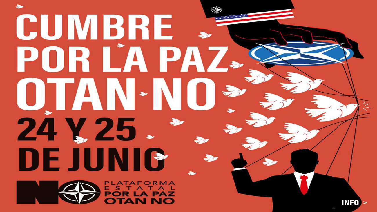 Cartel de la manifestación contra la OTAN