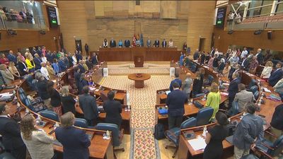 La Asamblea de Madrid guarda un minuto de silencio por el crimen machista de la calle de Serrano