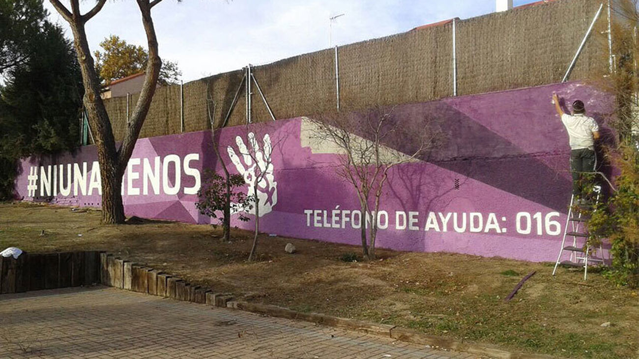 Vandalizado de nuevo el mural de Torrelodones en homenaje a las mujeres maltratadas