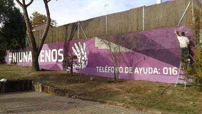 Vandalizado de nuevo el mural de Torrelodones en homenaje a las mujeres maltratadas