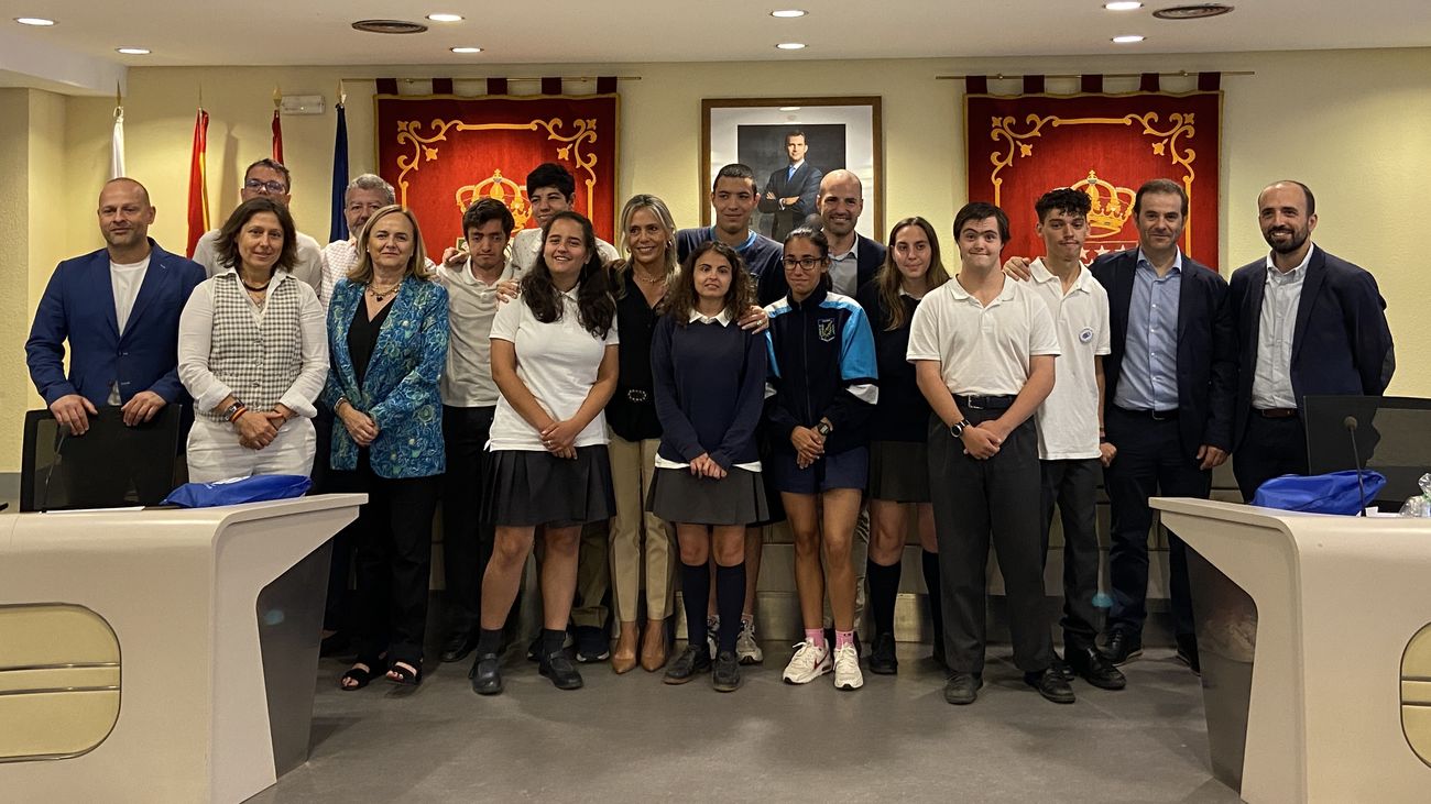 Estudiantes del Centro de Educación Especial Virgen de Lourdes de Majadahonda