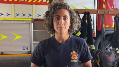 Irene Martín, de futbolista de élite a bombera de Madrid