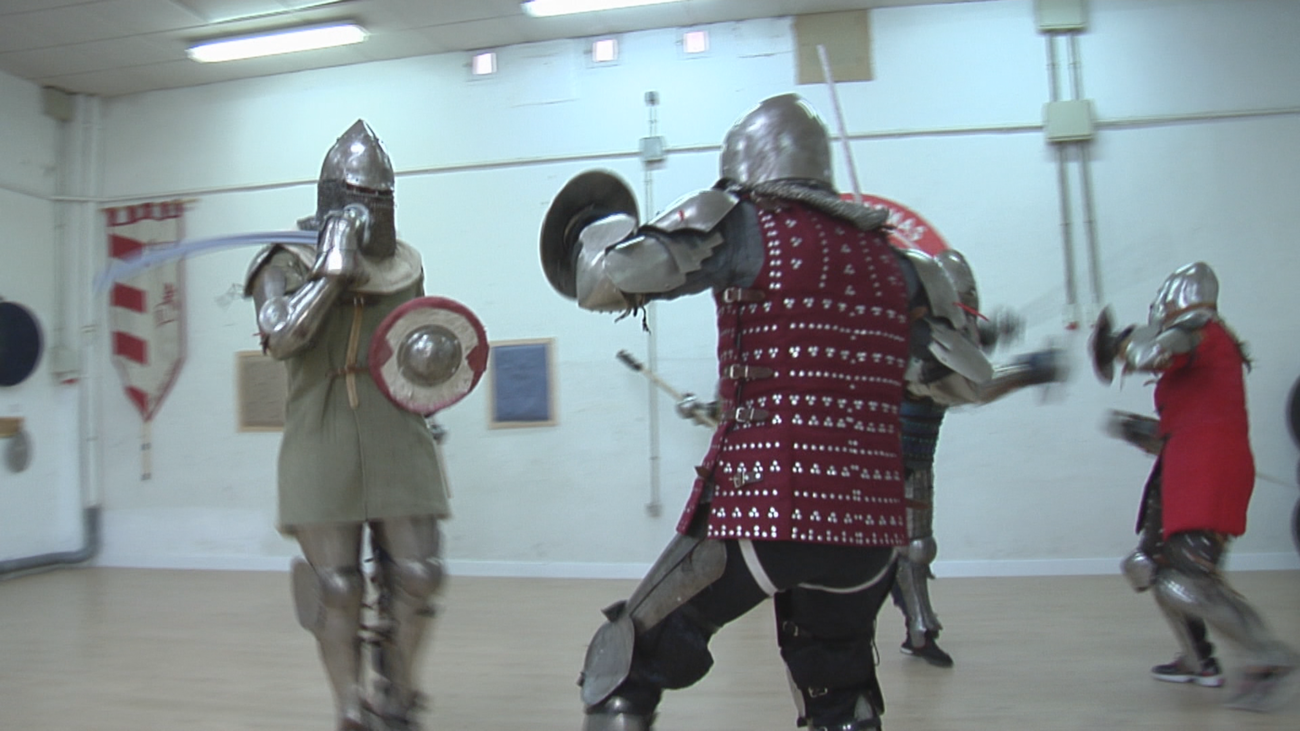 Asistimos a una clase de combate medieval en Quintana