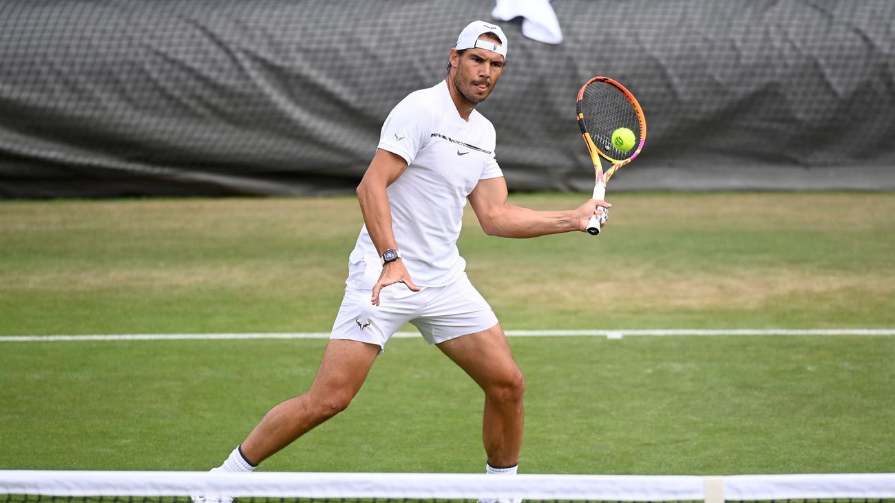 Rafa Nadal en Wimbledon : "Estoy disfrutando de jugar en hierba tres años después"