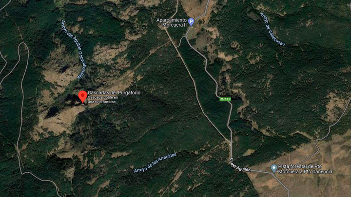 Mapa cascada del Purgatorio / REDACCIÓN