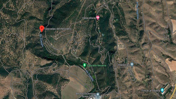 Mapa cascada del hervidero / REDACCIÓN