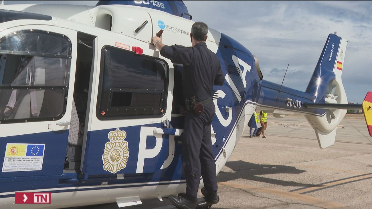 Así vela la Policía Nacional, desde el aire, por la seguridad  durante la cumbre de la OTAN