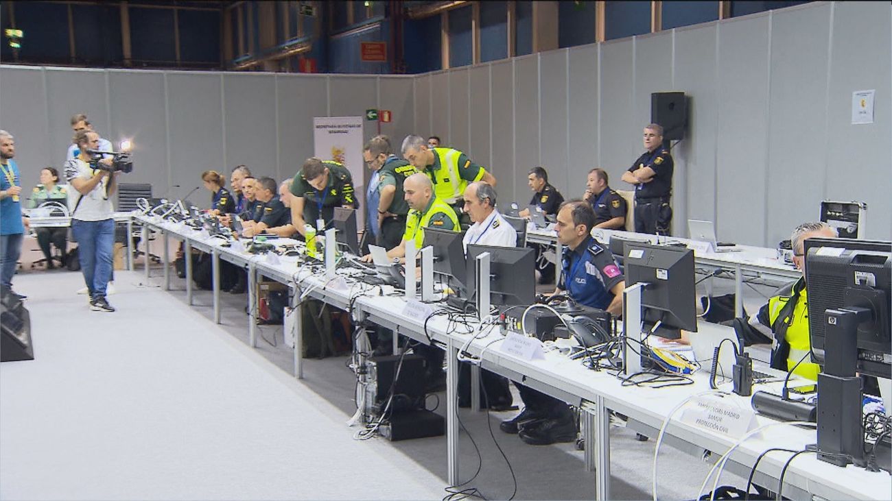 Visitamos la sala de coordinación de la Cumbre en Ifema