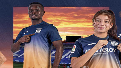 El Leganés reproduce en su segunda equipación los atardeceres de Butarque