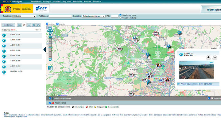 Cámaras de la DGT / REDACCIÓN