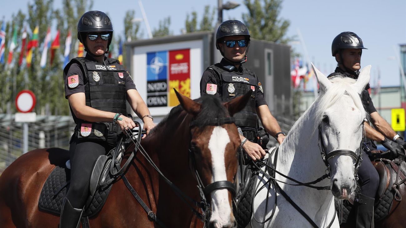 Policía Nacional a caballo