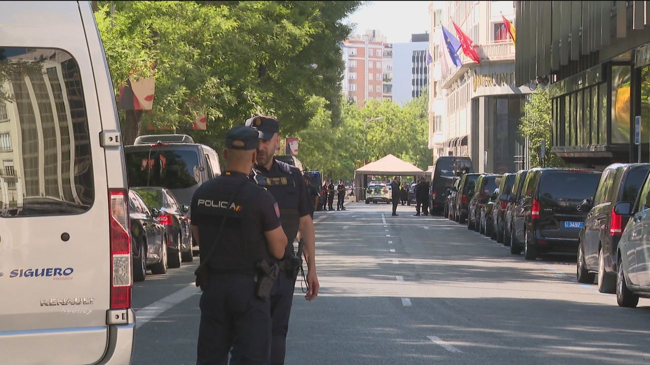 El hotel Intercontinental se blinda ante la llegada de Joe Biden