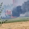 Arde un camión de bomberos al intentar apagar un incendio en Alcorcón
