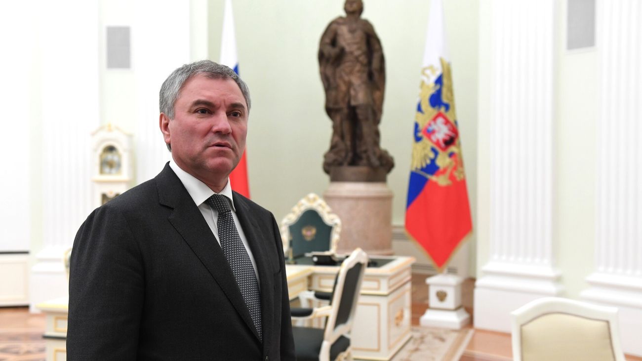 Vyacheslav Volodin, presidente de la Duma rusa