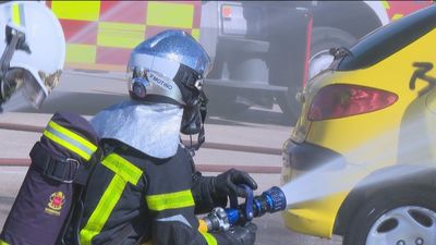 Los bomberos del Ayuntamiento y de la Comunidad de Madrid participan en un ejercicio conjunto