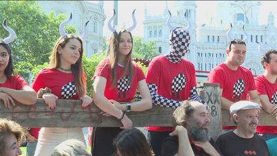 De Paseo de Recoletos a Estafeta en una 'carrera de ajedrecistas' por los Sanfermines